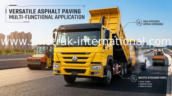 LHD Gelber Sinotruk Howo 6x4 Muldenkipper 371 PS Heavy Duty