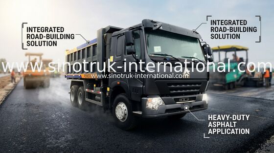 20 CBM 30 - 40 vorderes anhebendes System der Tonnen-SINOTRUK des Kipplaster-LHD 371 HP 6X4