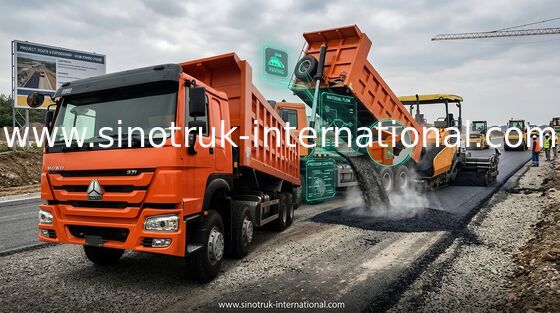 Niedriger Kraftstoffverbrauch-leistungsfähiger Kipper-Kipplaster 371HP 8x4 RHD SINOTRUK HOWO