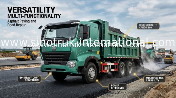 Kipplaster Sinotruk HOWO A7/große Kipplaster des Bau-RHD 6X4