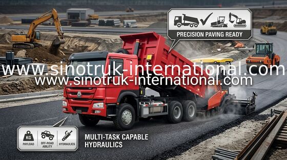 LHD 6X4 SINOTRUK HOWO vorderes Anheben des Kipper-Kipplaster-Euro-2 336HP der Maschinen-HYVA