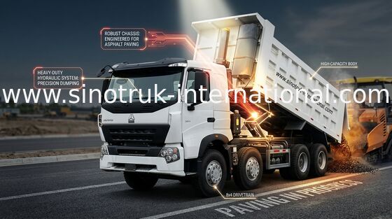 Kipplaster A7 371 HP Sinotruk Howo 12 Tonnen der Rad-LHD 60 20 - 30 CBM ZZ3317N3867N1