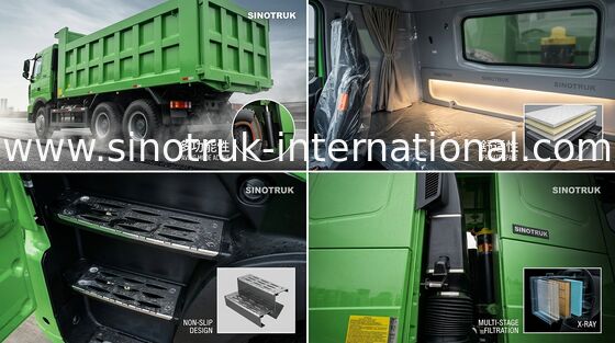 Hydrauliksystem SINOTRUK HOWO Kipplaster-A7 vordere anhebende 30 - 40 Tonnen RHD 6X4