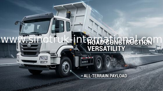 ZZ3255N3646B1 336HP LHD 10 dreht Sinotruk Howo Standard des Kipplaster-Euro-2