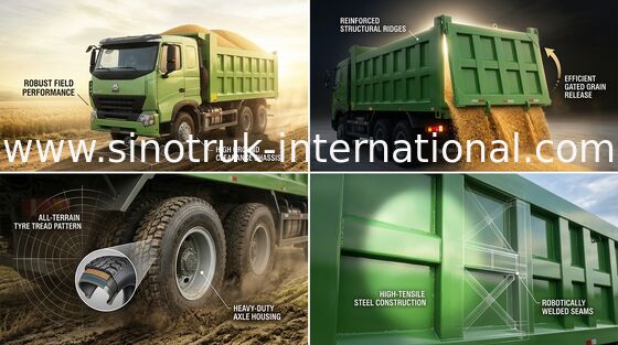 Kipper-Kipplaster SINOTRUK HOWO A7 25 - 30 Tonnen 10 Räder RHD für das Bergbau von ZZ3257N3847N1