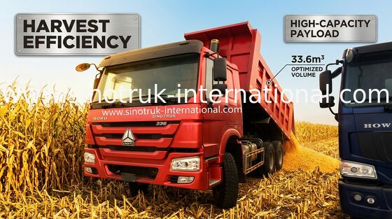 Hochleistungskipper-Kipplaster des dreck-6 x 4 371HP für tragende Dreck-einfache Operation
