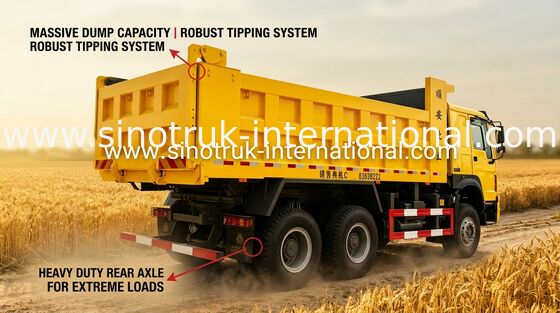 Kipper-Dump Sino Howo tauscht 6X4 10-25 CBM für Baumaterial-Transport