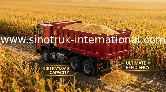 Mineraltransport-automatischer Kipplaster-Kipper 30-40T 5800 * 2300 * 1500 Millimeter Fracht