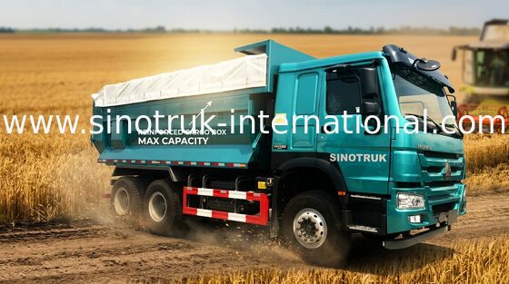 Rad-Kipplaster des Bau-Abfall-10, Euro 2 der Arbeiten Howo-Kippwagen