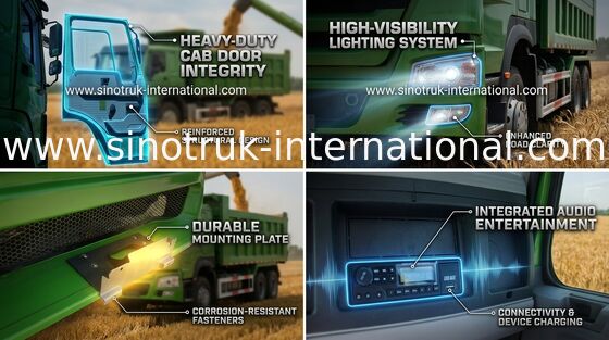 Städtische Laufwerksart Weiß/Rot Verwaltung Sinotruk Howo Kipplaster-LHD 6X4