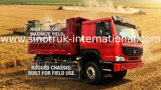 Sinotruk Howo Tonne 10-25CBM ZZ3257N3647A des Kipper-Kipplaster-6X4 RHD 371HP 25