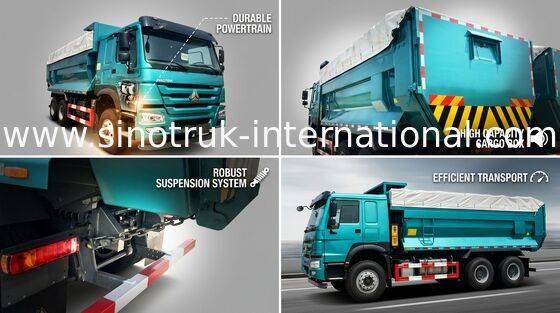 Automatischer schwerer Kipplaster 6X4 mit hoher Leistungsfähigkeit der Abdeckungs-5800 * 2300 * 1500mm