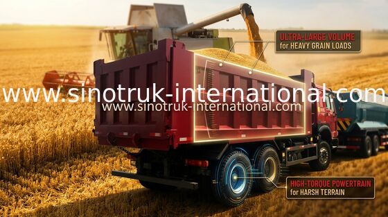 Sinotruk Howo Tonne 10-25CBM ZZ3257N3647A des Kipper-Kipplaster-6X4 LHD 371HP 25