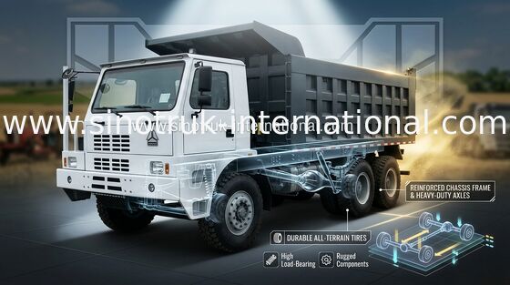 Bergbau-Kipper-Kipplaster RHD 6X4 371HP 70tons ZZ5707S3840AJ SINOTRUK HOWO70