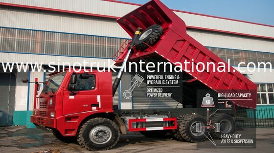 Berufs-Kipplaster SINOTRUK HOWO mit Maschine WD615.47 371HP