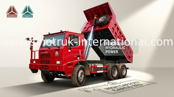 Kipper-Kipplaster SINOTRUK HOWO 70 Bergbau10wheels 371HP 70tons ZZ5707S3640AJ