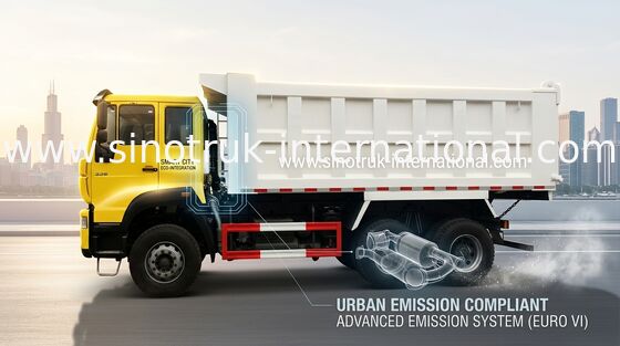 SINOTRUK goldener Kipplaster 6X4 290HP 25tons 10-25CBM ZZ3251M3241W Prinz-Tipper