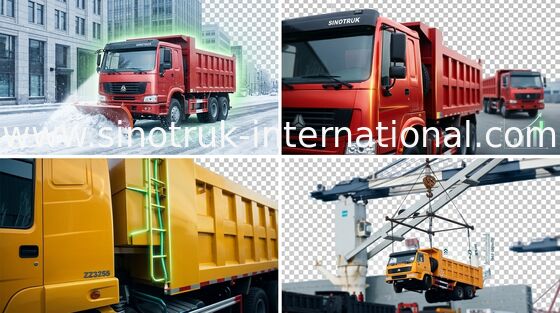 Kipper-Kipplaster SINOTRUK HOWO 6X4 LHD 371HP 25-40tons 10-25CBM ZZ3257N3847A