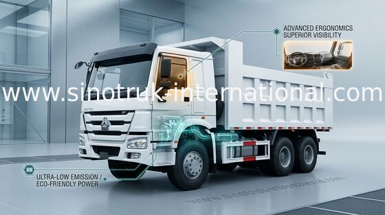 Kipper-Kipplaster 6X4 371HP LHD 25tons 10-25CBM ZZ3257N3847A SINOTRUK HOWO