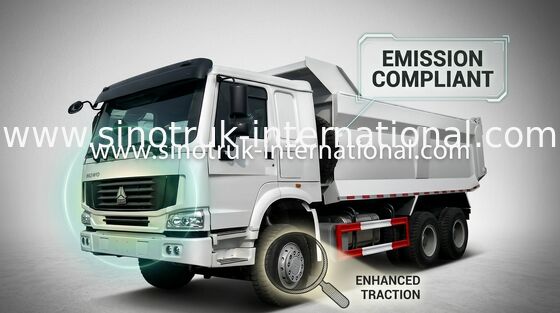 Kipper-Kipplaster SINOTRUK HOWO 10 dreht Waren der Last 25-40tons des Meters 10-25cubic