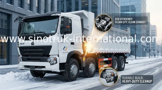 Weißer schwerer Kipplaster SINOTRUK HOWO A7 8X4 für das Bergbau von ZZ3317N3867N1