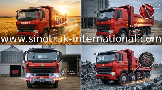 Maschine des SINOTRUK-Kipper-Kipplasters HOWO A7 371HP für das Bergbau von ZZ3257N3847N1
