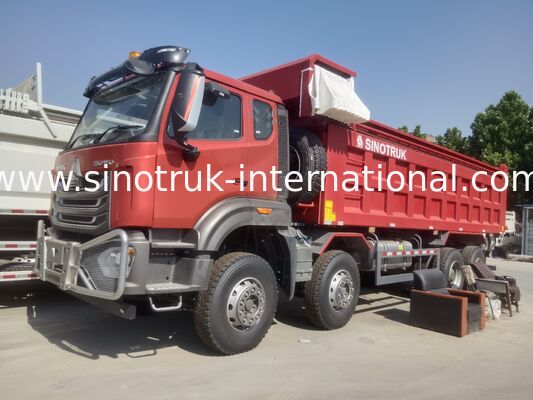 Sinotruk NX Tipper Dump Truck mit 371 PS Motor, 40-50T Kapazität und 8×4 Antrieb für Schwerlasttransport Rot