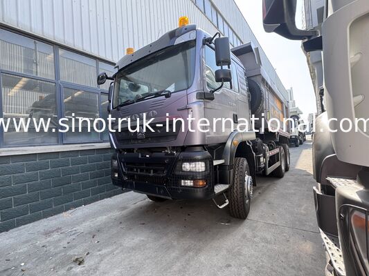 SINOTRUK HOWO TX Modell 371HP LHD Kipper Dump Truck 6X4 mit Warnlichtern U-Typ Grau Farbe
