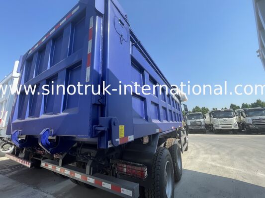 HOWO-NX-Muldenkipper mit 371 PS starkem SINOTRUK-Motor, elektrischer Plane und robuster Manganstahl-Frachtbox