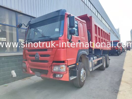 Schwerlastfahrzeug Rot 6*4 Tipper Truck 20 Kubikmeter 371 PS Motor, 40-50 Tonnen Nutzlast für den Transport von Minen