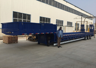 3 Achsen 80 Tonnen 17m hydraulische Flachbettauflieger-für ladende Bau-Maschinen