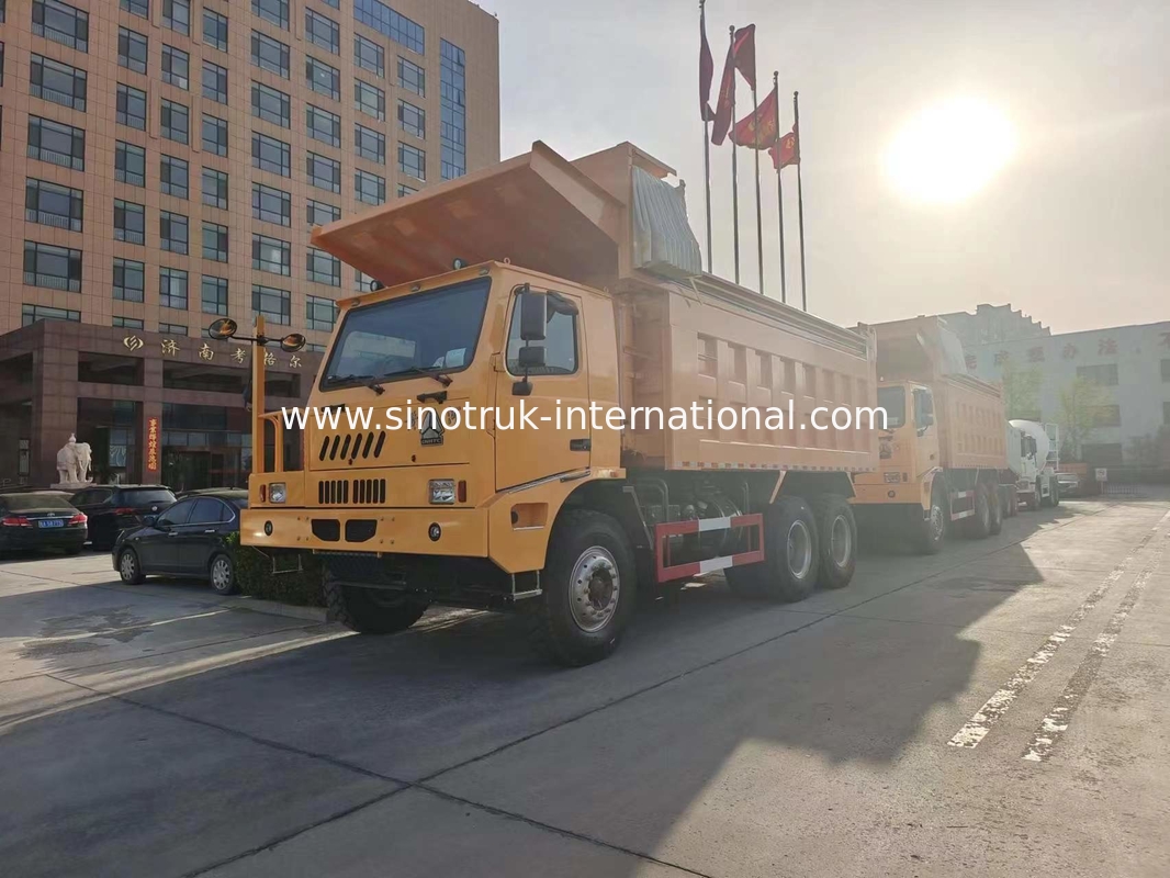 Bergbau Tipper Dump Truck 371HP 6X4 LHD 70 Tonnen SINOTRUK HOWO für Minenindustrie
