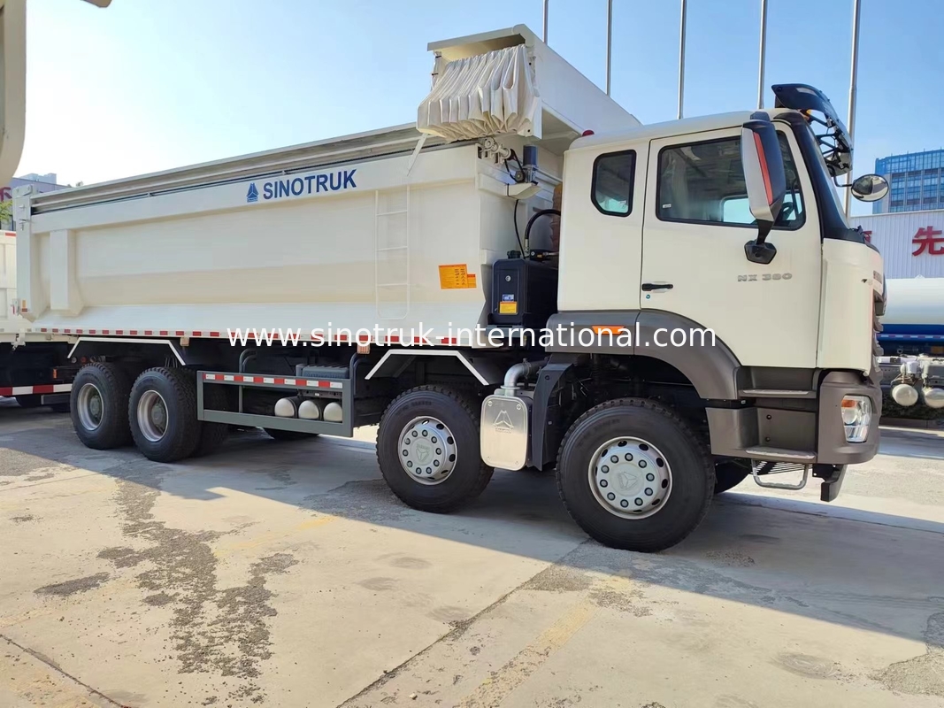 Sinotruk Hohan New HOWO Tipper Dump Truck N7 6 × 4 10 Räder 380 PS RHD U Typ Automatische Tarpaulin