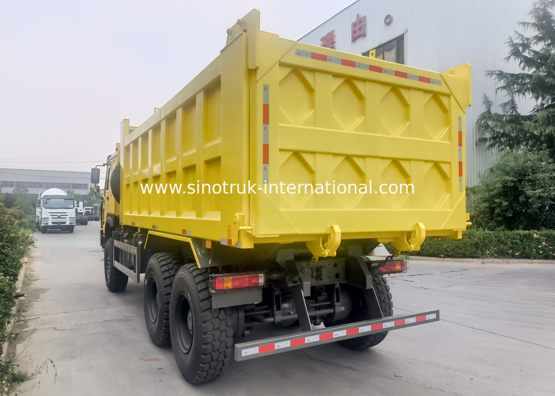 Sinotruk Howo Kipper Dump Truck 6 × 6 Allradantrieb mit 14,00R20 Einreifen 380 PS