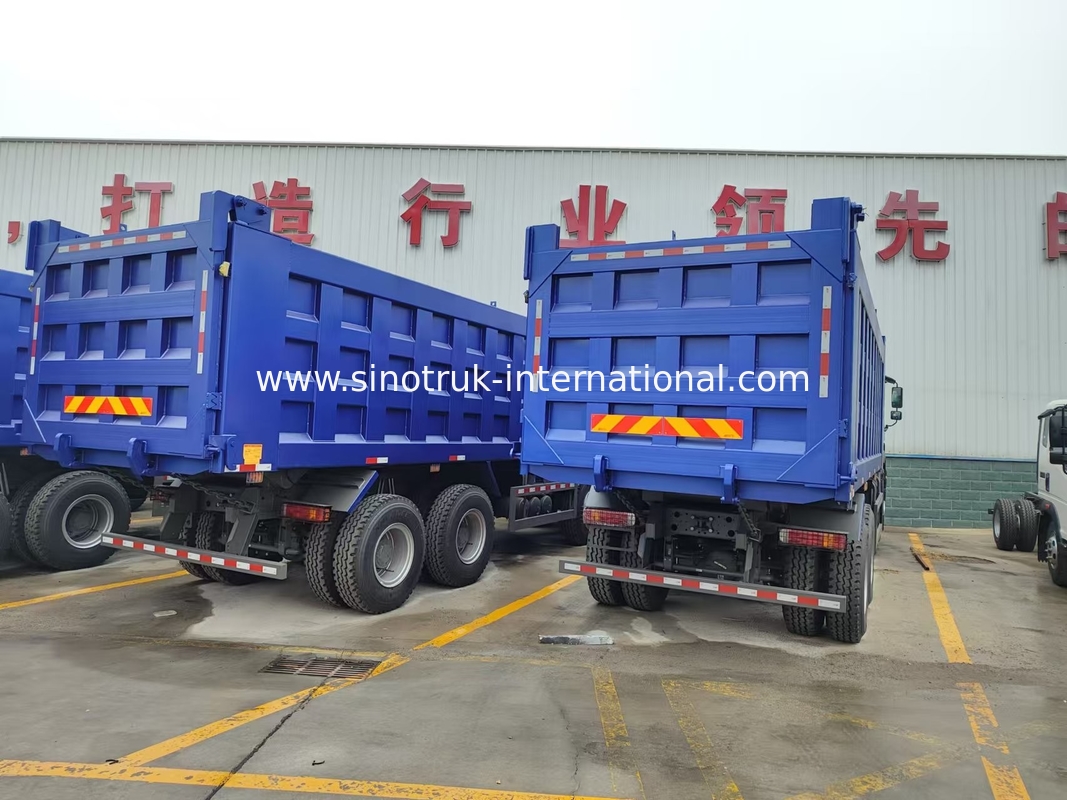 8X4 Blue Tipper Dump Truck 380 PS 12 Räder Weiß H77L ZZ3317V3567B1 U-Typ
