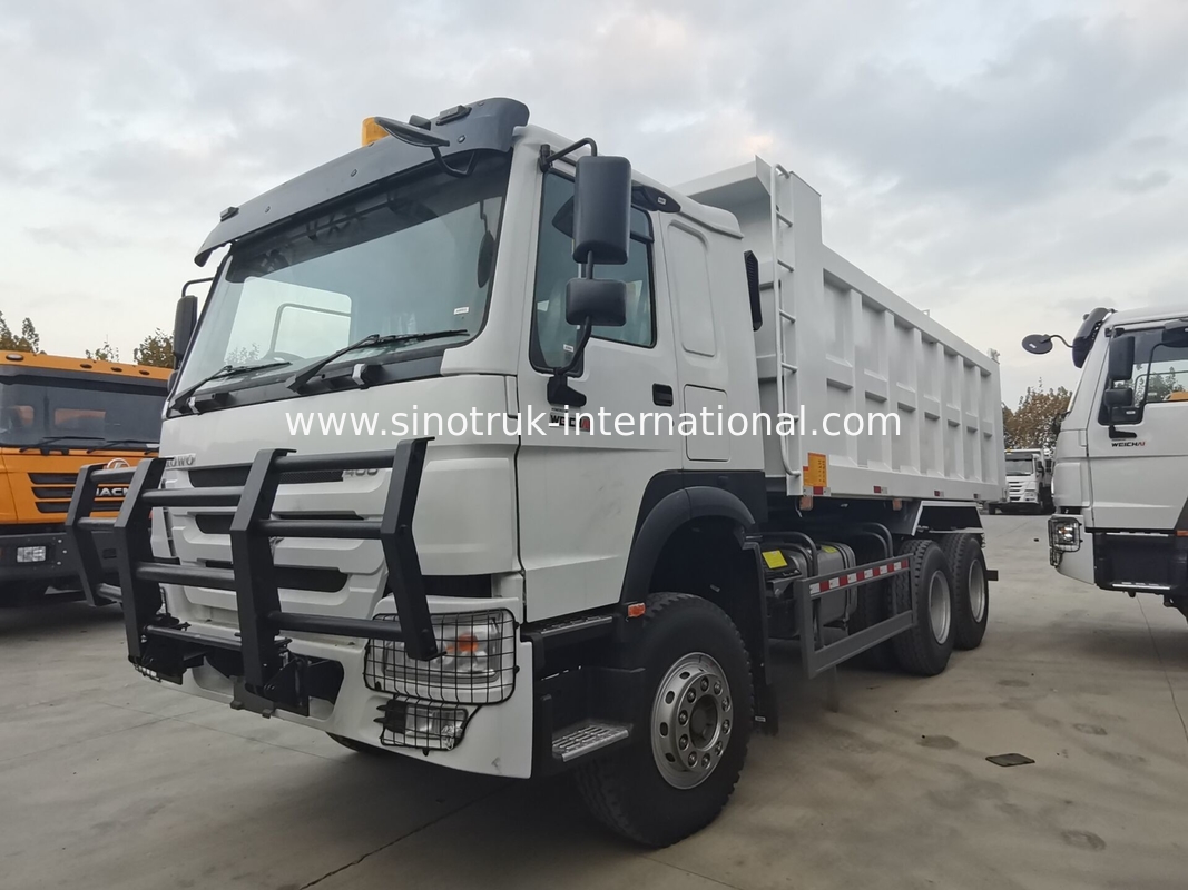 SINOTRUK HOWO 400 PS Kipper Dump Truck für den Bau A7 Militärische Stoßstange Warnleuchte
