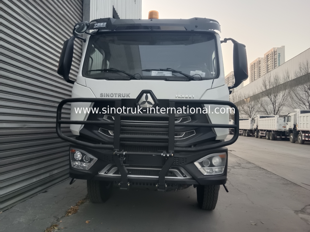 SINOTRUK HOWO 400 PS Kipper Dump Truck für den Bau N7 Militärische Stoßstange Warnleuchte