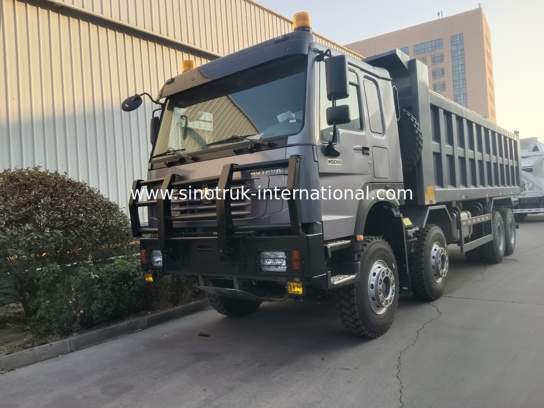 Triebwagen Sinotruk Hohan 400 PS 10 Räder Lhd 40 Tonnen 20-30cbm ZZ3317N356JB1 Grau