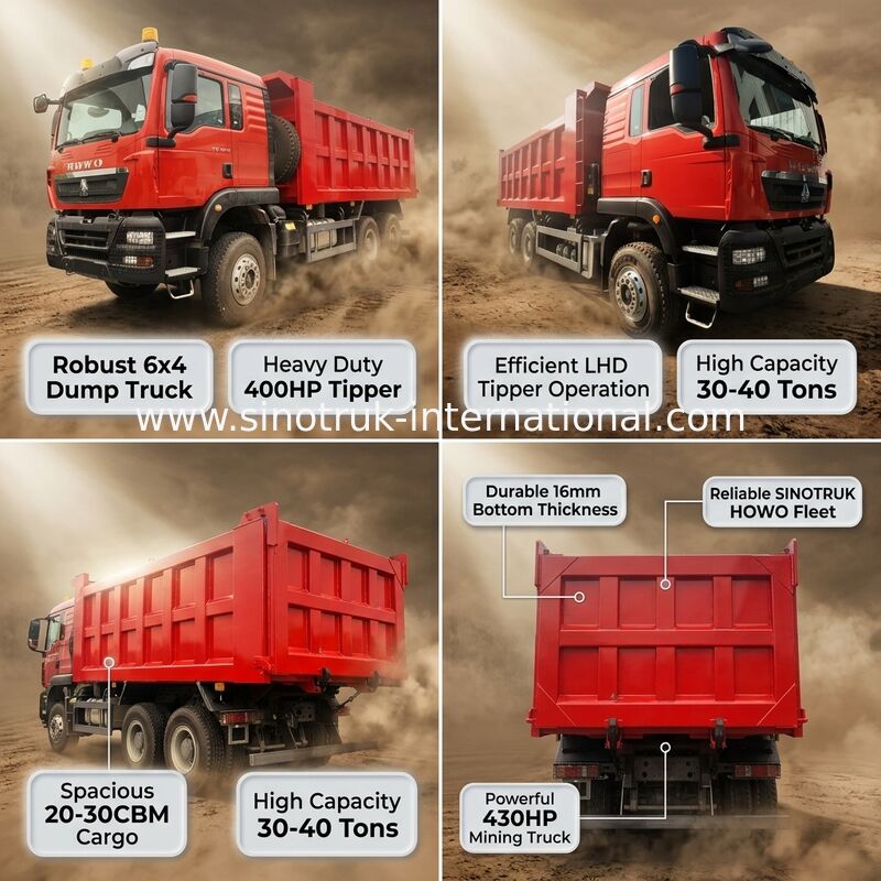 HOWO ZZ3257V384GB1 Kipper Dump Truck 400 PS 6x4 LHD