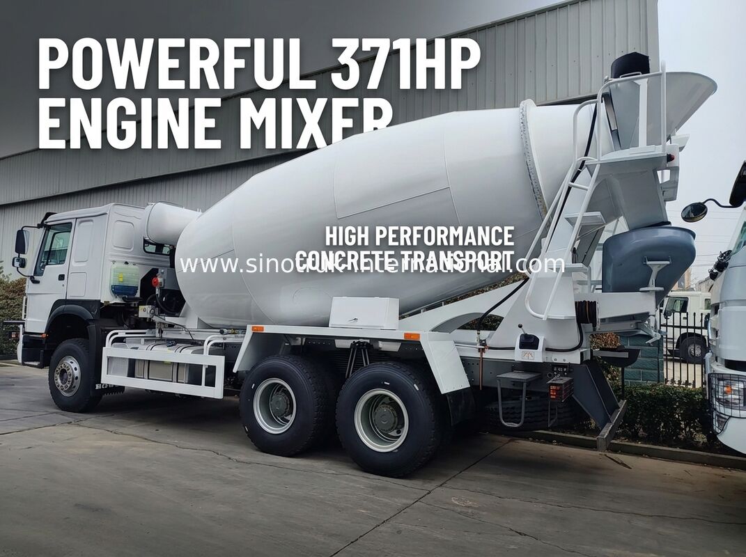 6x4 371PS 12CBM Betonmischer mit hoher Effizienz und starker Leistung für den Schwerlastbau