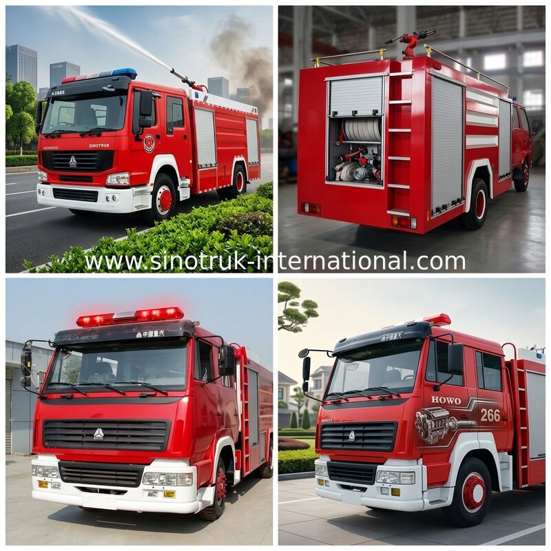 Feuerbekämpfungs-LKW SINOTRUK HOWO 8-12CBM 266HP für Brandschutz oder das Besprühen