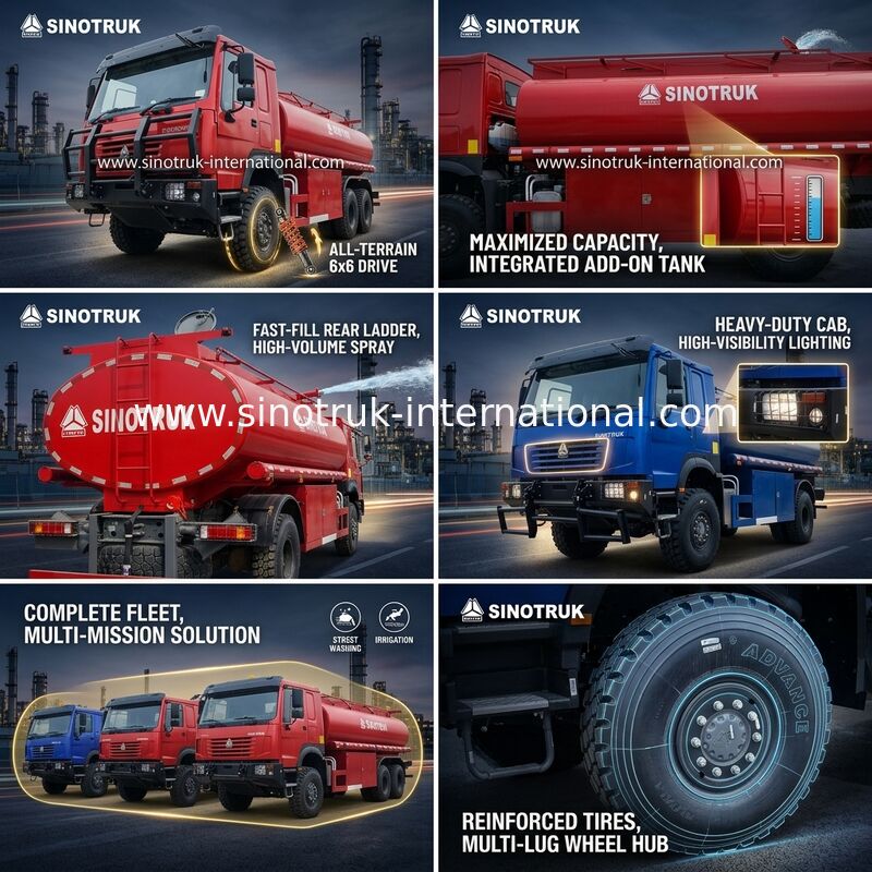 SINOTRUK HOWO 290 PS Öltankwagen mit 10 CBM Kapazität und Hochleistungsfahrgestell