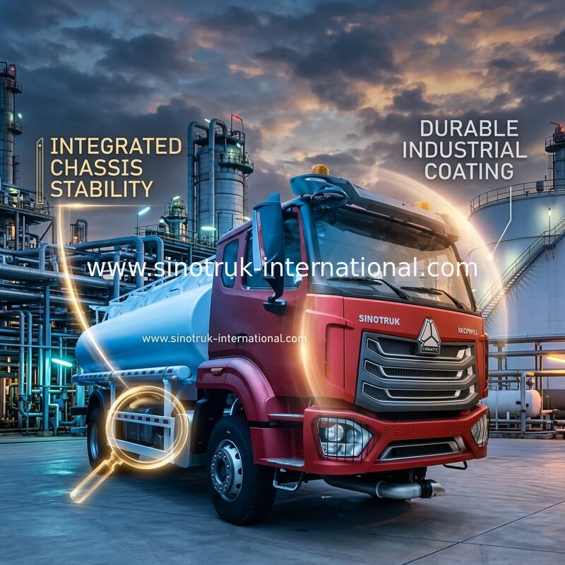 SINOTRUK Oil Transport Hohan Truck With Manhole Cover and Breath Valve 10000L Volume