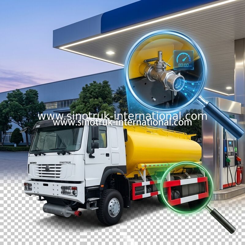 SINOTRUK HOWO 25CBM Öltankwagen 10 Räder 400 PS 6 × 6 Mehrfachfachfach