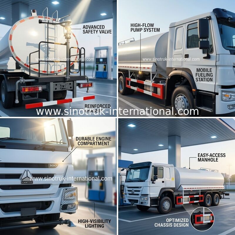 Öl-Tankwagen-niedriger Kraftstoffverbrauch LHD 6×4 10wheels hoher Pferdestärken-400HP HOWO