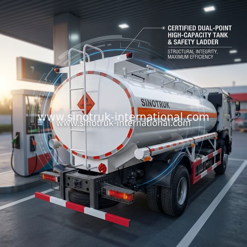 Öl-Tankwagen Sinotruk Howo 10-20CBM 4 x 2 Lhd Euro 2 290 Pferdestärken