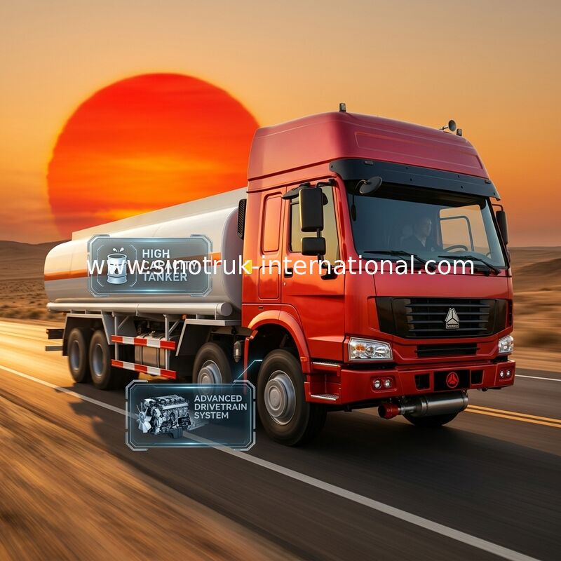Öl-Tankwagen 30CBM SINOTRUK HOWO für Öl-Transport 8X4 RHD Euro2 336HP