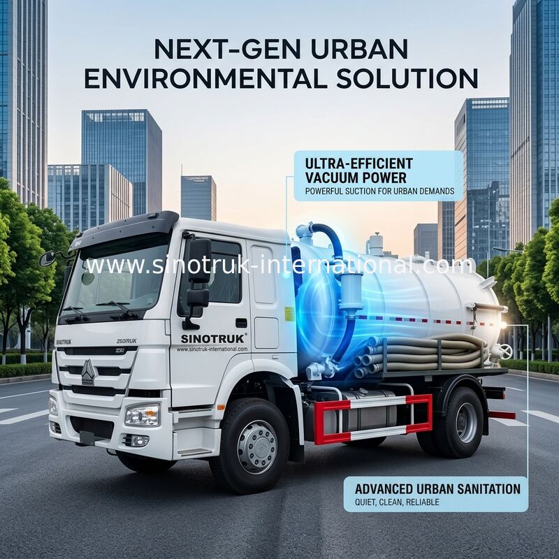 Hygiene-Unternehmens-Abwasser-Saug-LKW 8-12CBM RHD 4X2, flüssiger Abfall-LKWs