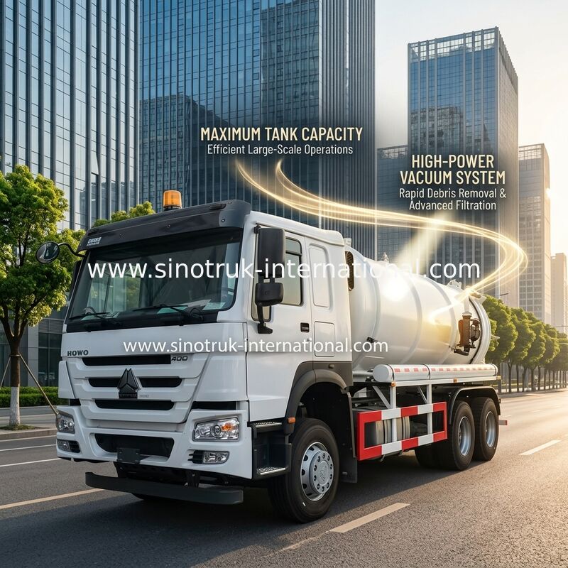 Vakuumpumpe-Abwasser-Saug-LKW-Klärgrube-Reinigungs-LKW 18CBM LHD 336HP