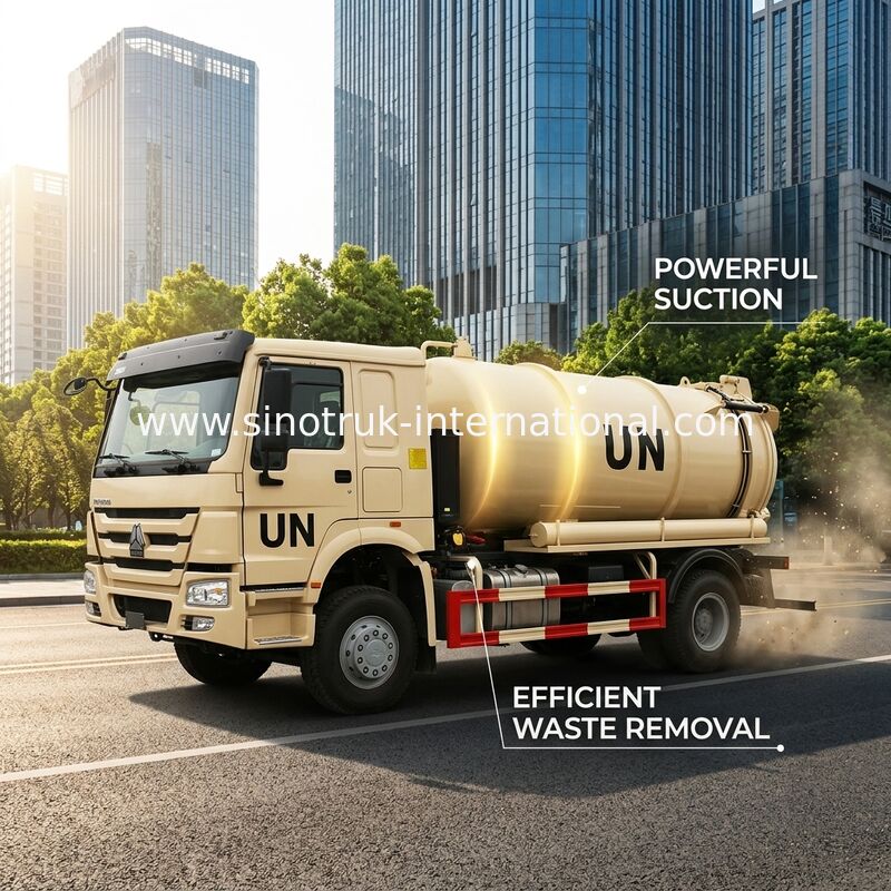 Abwasser-Saug-LKW 10000L LHD 4X2, flüssiger Abfall-LKWs SINOTRUK HOWO